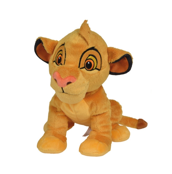  roi lion peluche simba 25 cm jaune 